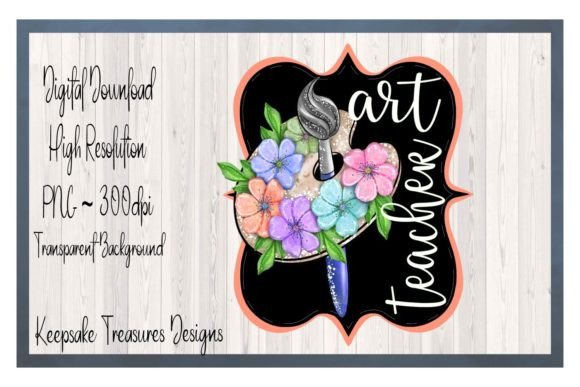 Art Teacher Tee Design: Creative Sublimation PNG