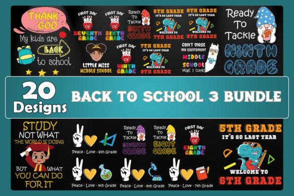Back to School 3 SVG Bundle 20 Designs: A Versatile Resource for Creative Projects