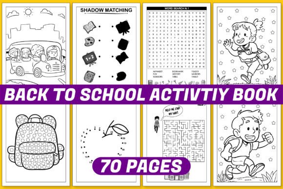 Back to School Activity Book for Kids