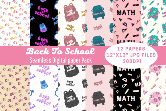 Back to School Seamless Patterns: A Creative Solution for All Your Design Needs