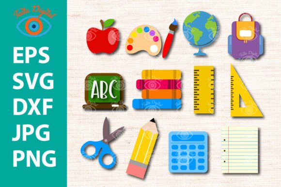 Back to School Supplies Bundle: A Versatile Digital Resource for Creative Professionals