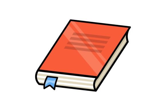 Book or Diary with Bookmark. School Supp