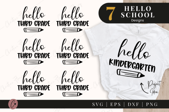 Hello School Grades SVG Back to School: A Creative Resource for Educators and Crafters