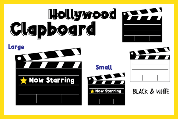 Hollywood Movie Clapboard Back to School