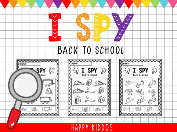 I Spy Worksheets Back to School
