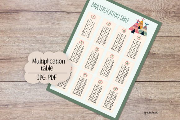 Multiplication Table, Back to School