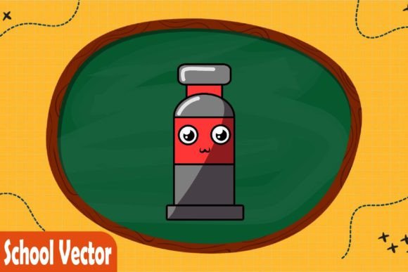 School Vector - Ink Color: A Creative Tool for Learning and Expression