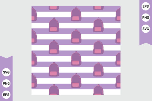 Seamless Back to School SVG Patterns