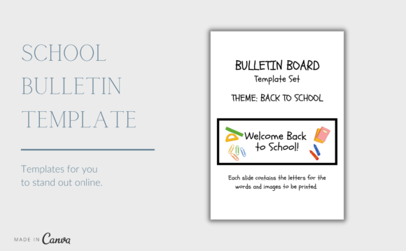 Welcome Back to School Canva Bulletin